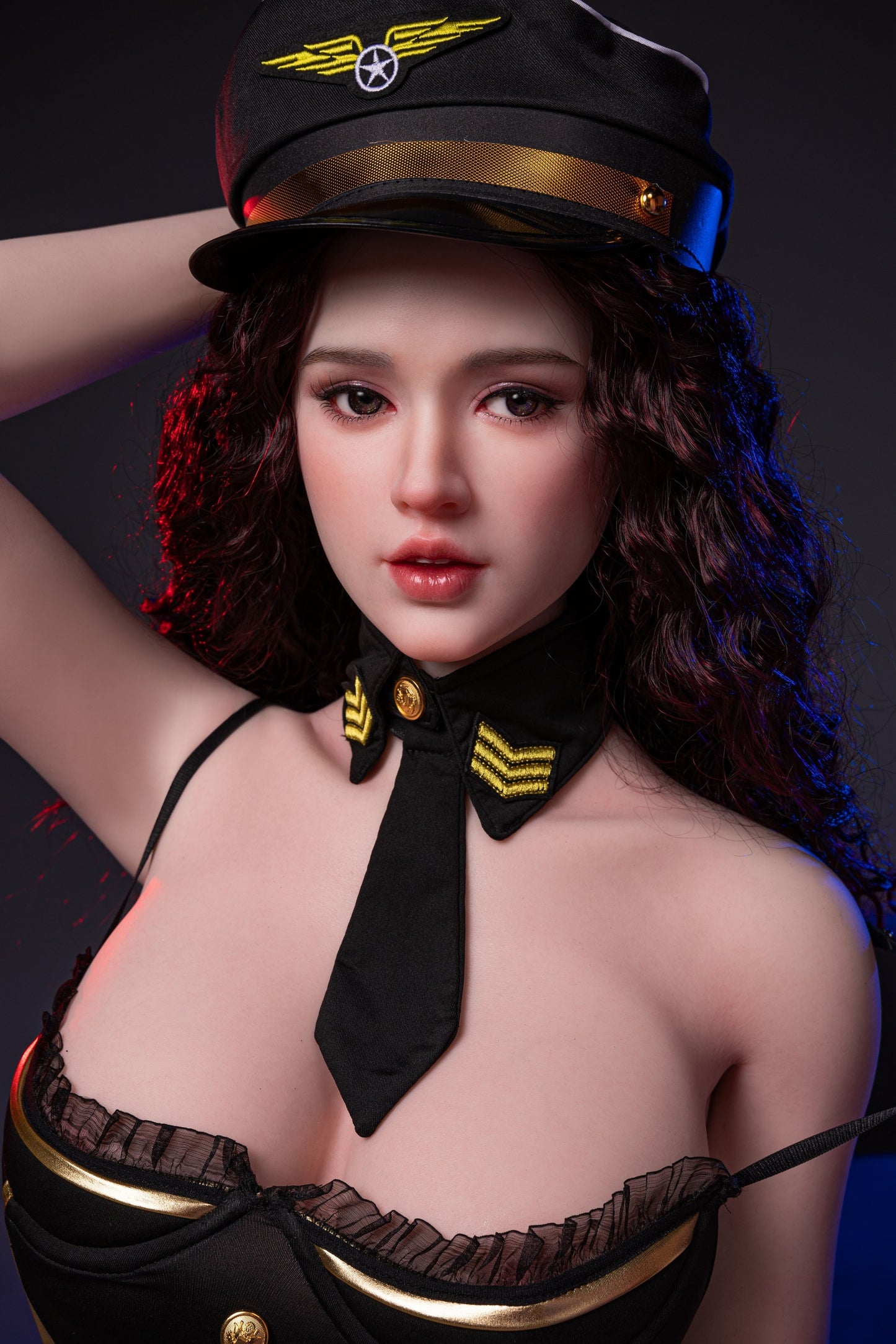Alina - Realistic Silicone Sex Doll - Customizable Features, Sexy Pilot Cosplay with Free Shipping